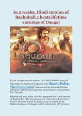In 2 weeks, Hindi version of Baahubali 2 beats lifetime earnings of Dangal.pdf