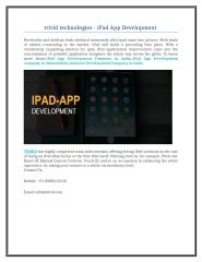 tririd technologies - iPad App Development.doc