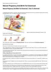 Natural Pregnancy And Birth Full Download-html.pdf