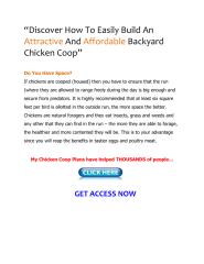 Discover How To Easily Build An Attractive And Affordable Backyard Chicken Coop.pdf