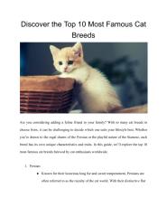 Discover the Top 10 Most Famous Cat Breeds.pdf