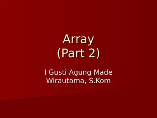 17 - Array Part 2.ppt