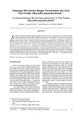 hubungan mikroklimat dengan pertumbuhan dan hasil pule pandak (rauvolfia serpentina benth.).pdf