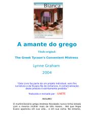 Lynne Graham - A amante do grego.doc