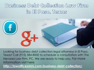 Business Debt Collection Law Firm in El Paso, Texas.pdf